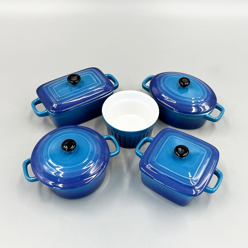 Round Blue Ceramic C