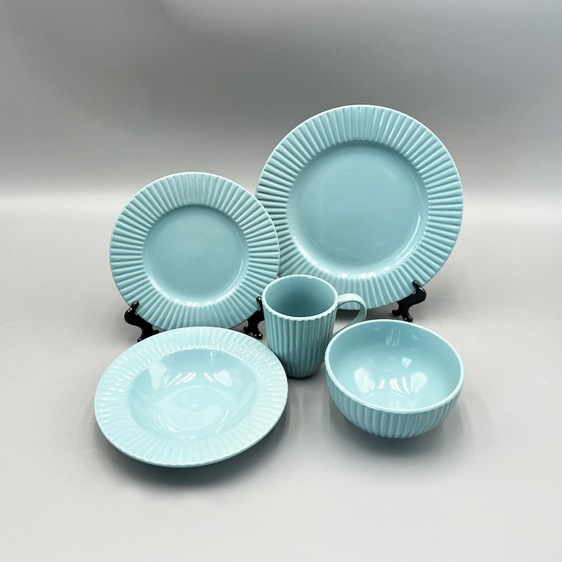 2023 wholesale Eco-friendly cheap dinnerware sets unbreakable plates sets Dinnerware ceramic Dinner Set